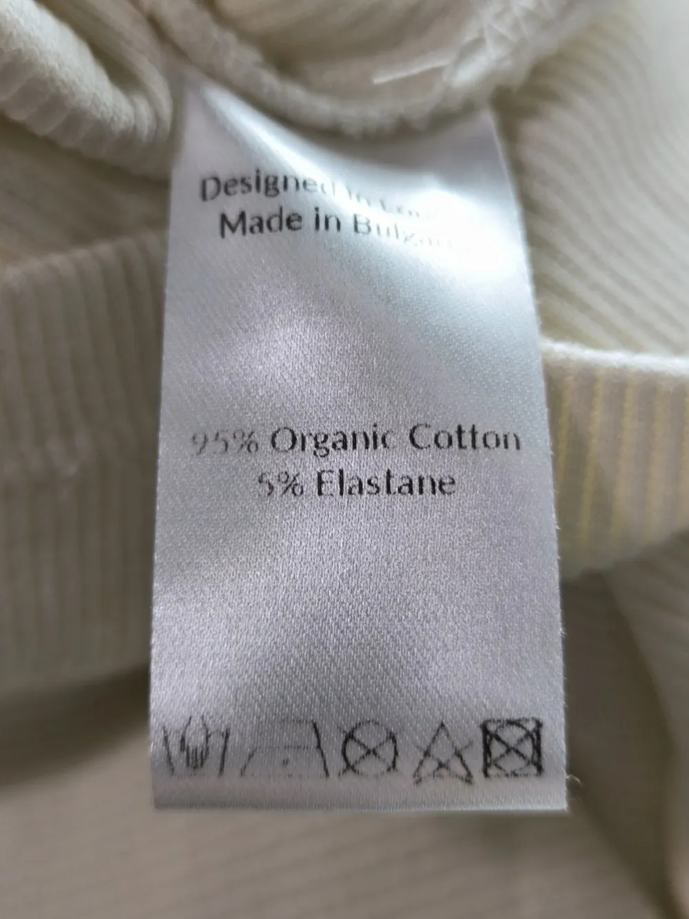 Shirts>saint + sofia Rippshirt Größe 42 wollweiß