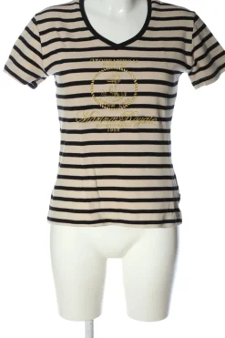 Shirts>Geographical Norway Rippshirt Größe 40 cremeschwarz