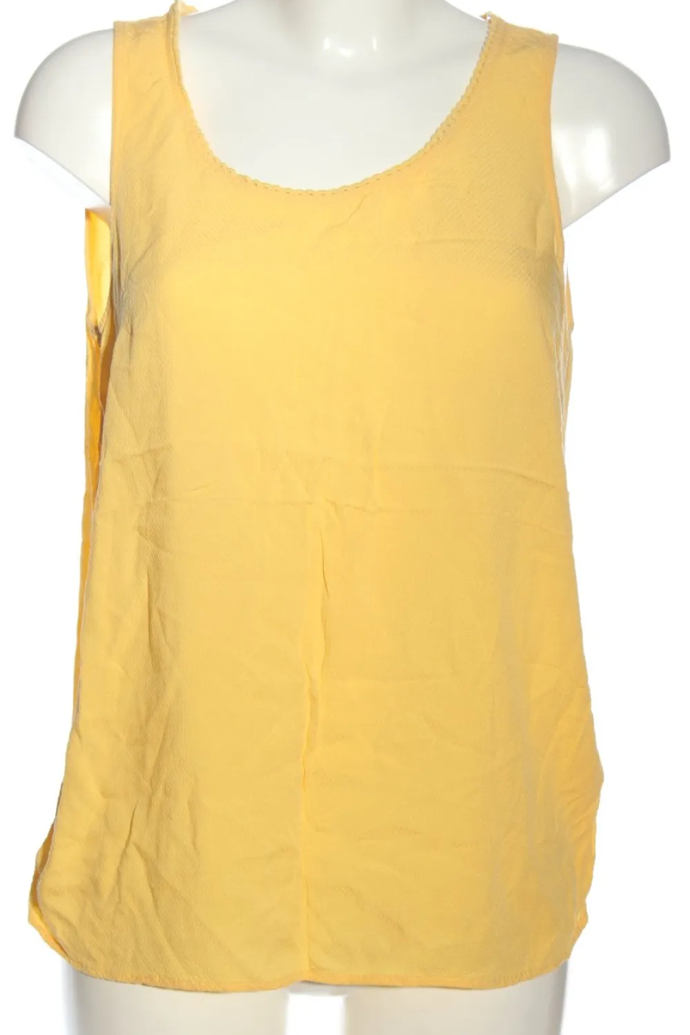 Blusen>Tom Tailor ärmellose Bluse Größe 36 blassgelb