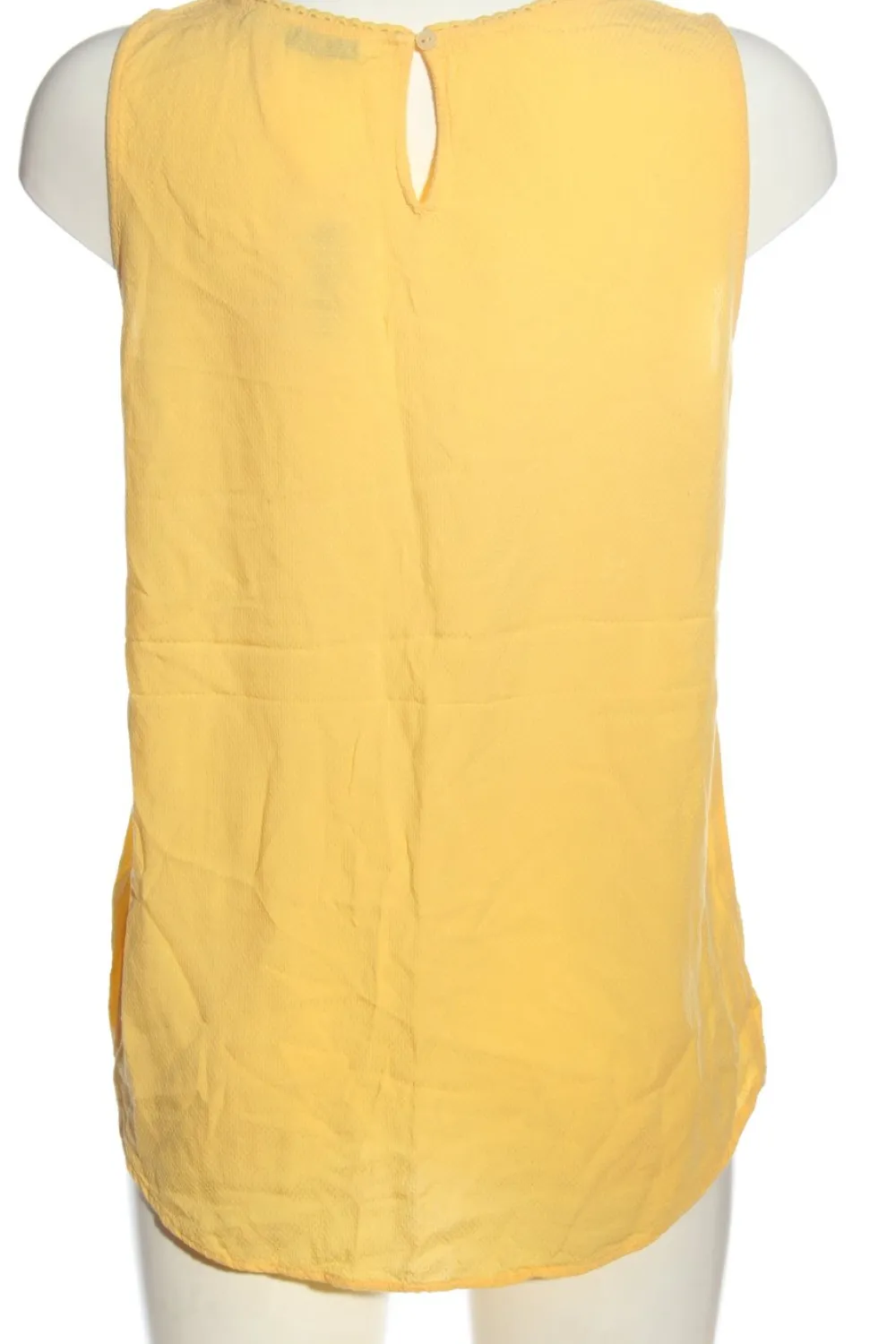 Blusen>Tom Tailor ärmellose Bluse Größe 36 blassgelb