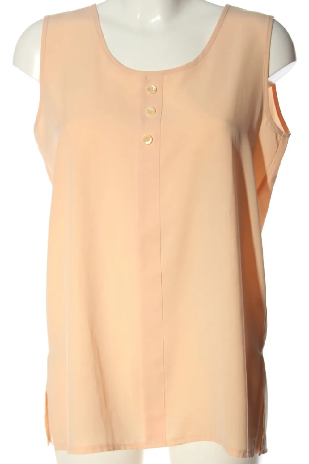 Blusen>odel ärmellose Bluse Größe 38 nude