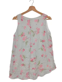 Blusen>Elena Baldi ärmellose Bluse Größe 36 weißschwarz