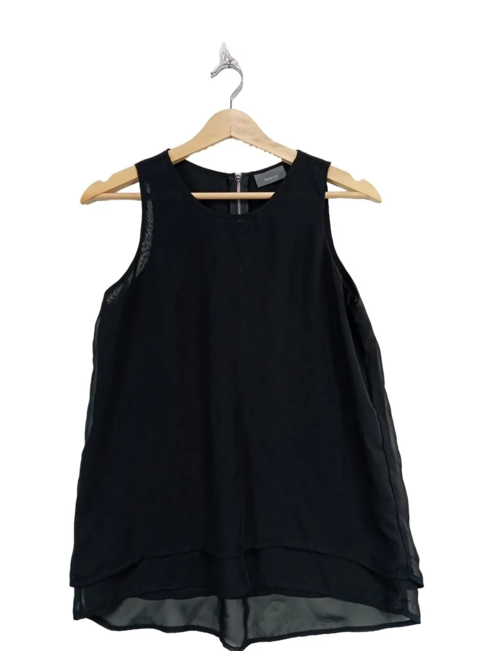 Blusen>Yessica ärmellose Bluse Größe 36 schwarz