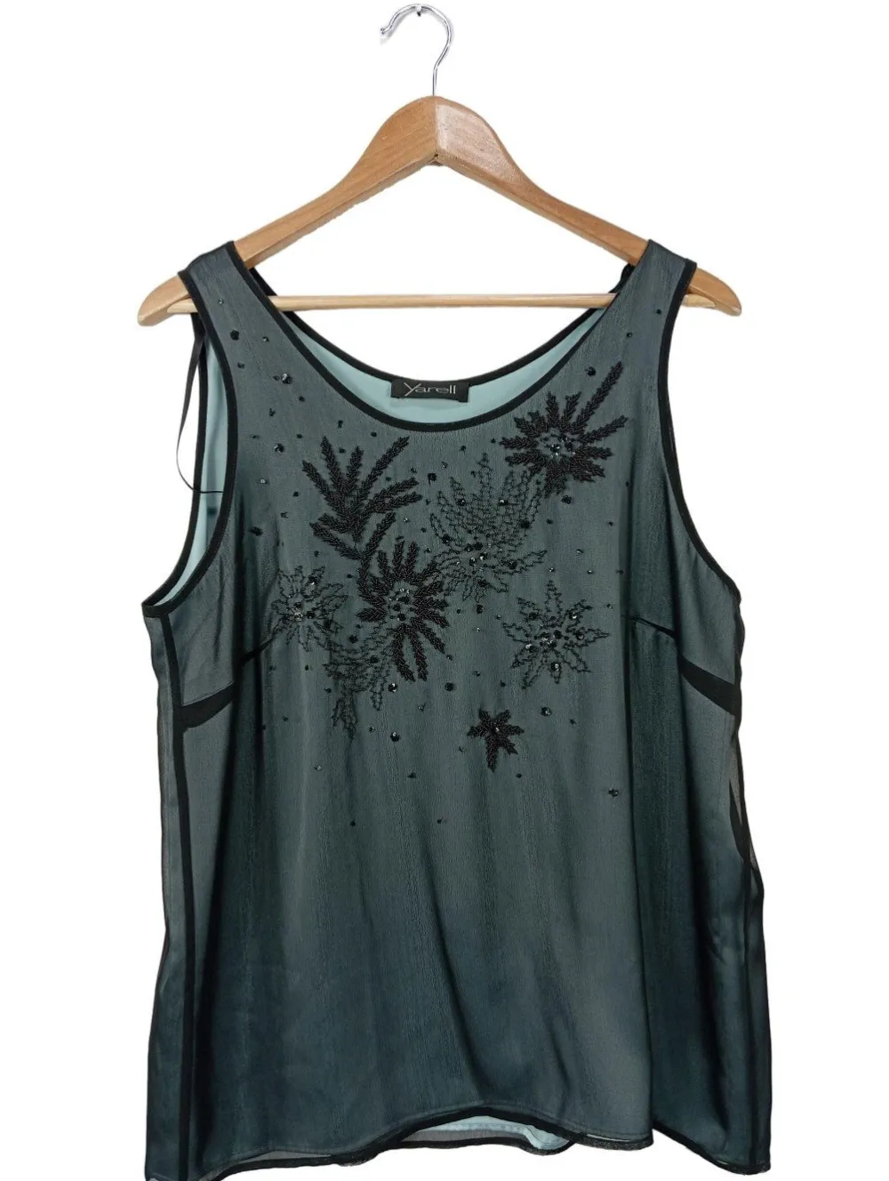 Blusen>Yarell ärmellose Bluse Größe 44 türkis