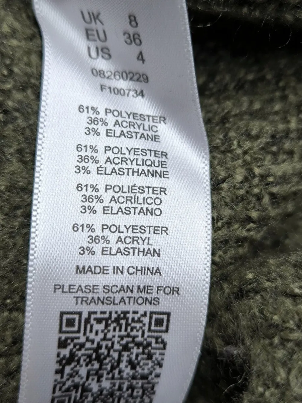 Pullover>Asos Rollkragenpullover Größe 36 khaki
