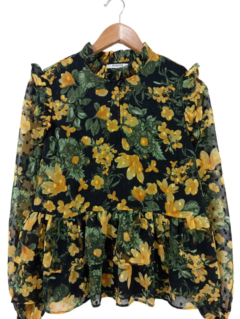 Rüschen-Bluse Größe 36-Pieces Outlet