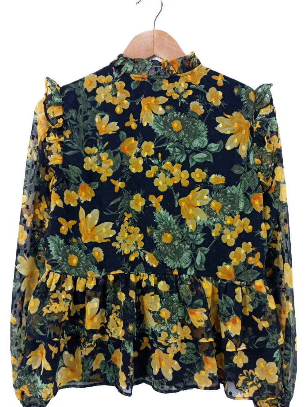 Rüschen-Bluse Größe 36-Pieces Outlet