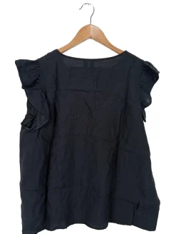 Blusen>Vero Moda Rüschen-Bluse Größe 42 schwarz