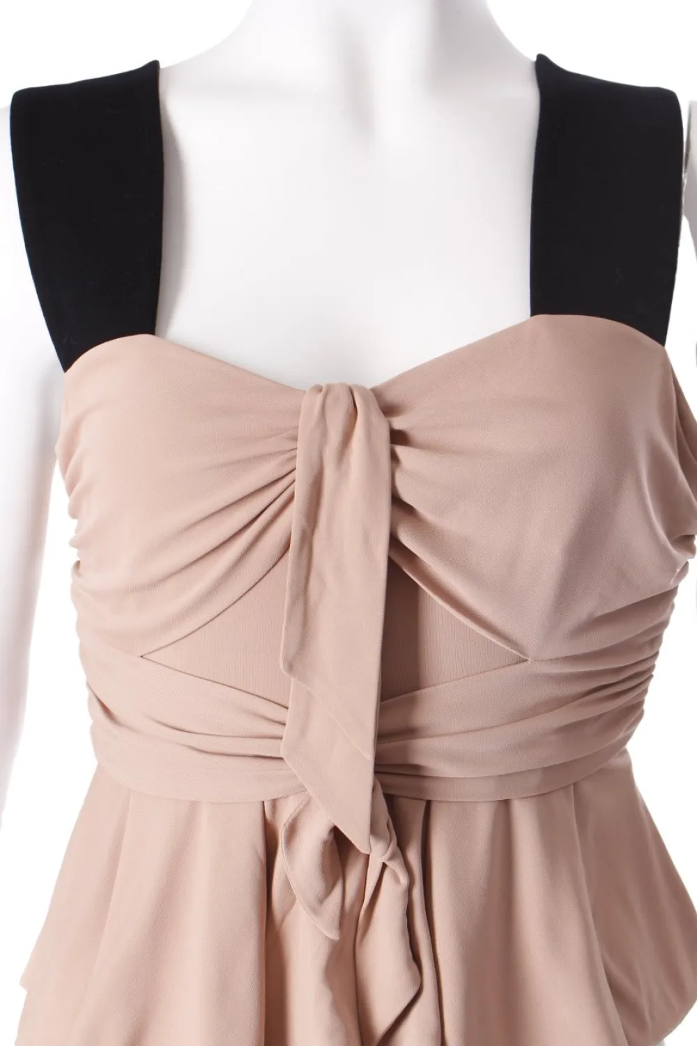 Tops>Issa Rüschentop Größe 34 schwarzaltrosa