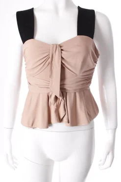 Tops>Issa Rüschentop Größe 34 schwarzaltrosa