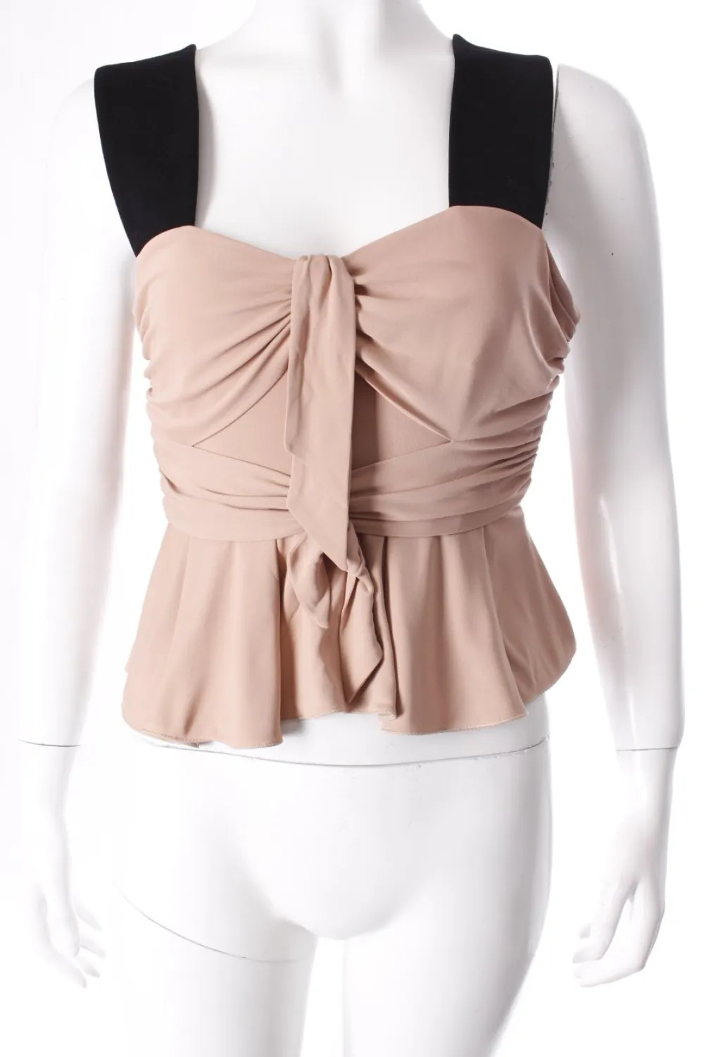 Tops>Issa Rüschentop Größe 34 schwarzaltrosa