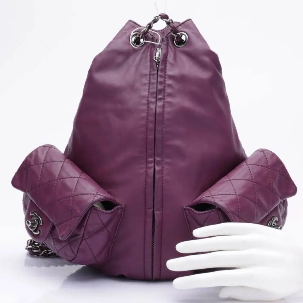 Rucksäcke>Chanel Rucksack lila