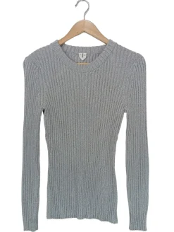 Pullover>ARKET Rundhalspullover Größe 38 hellgrau