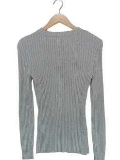 Pullover>ARKET Rundhalspullover Größe 38 hellgrau