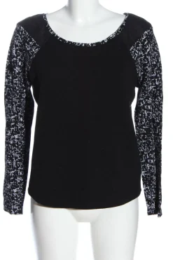 Pullover>Tramontana Rundhalspullover Größe 38 schwarzweiß