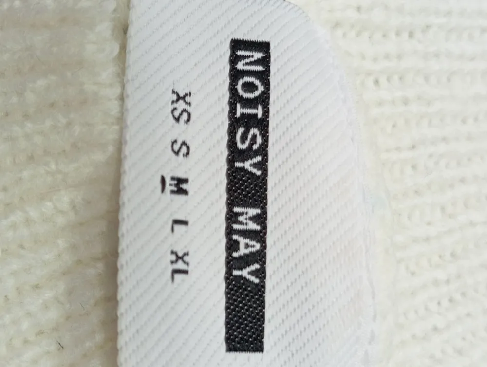 Pullover>Noisy May Rundhalspullover Größe 38 weiß