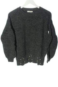 Pullover>F&P Rundhalspullover Größe 36 hellgrau