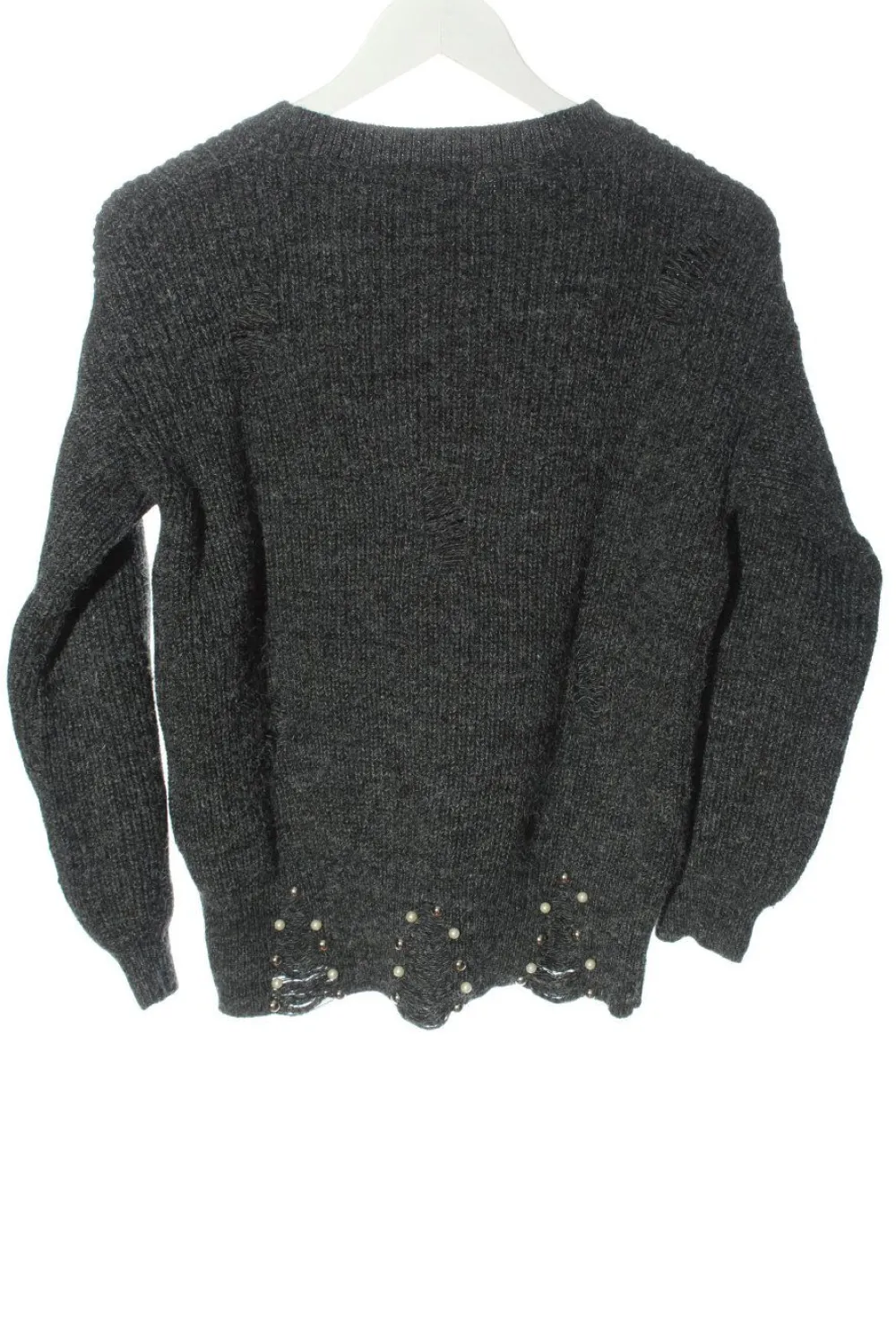 Pullover>F&P Rundhalspullover Größe 36 hellgrau