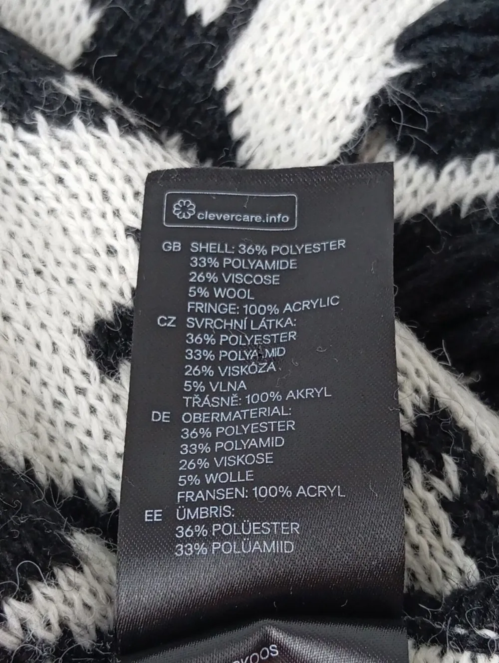 Schals>H&M Rundschal schwarzweiß