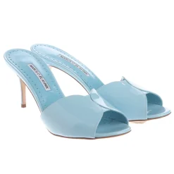 Sandaletten>Manolo Blahnik Sandaletten Größe 39,5 blau