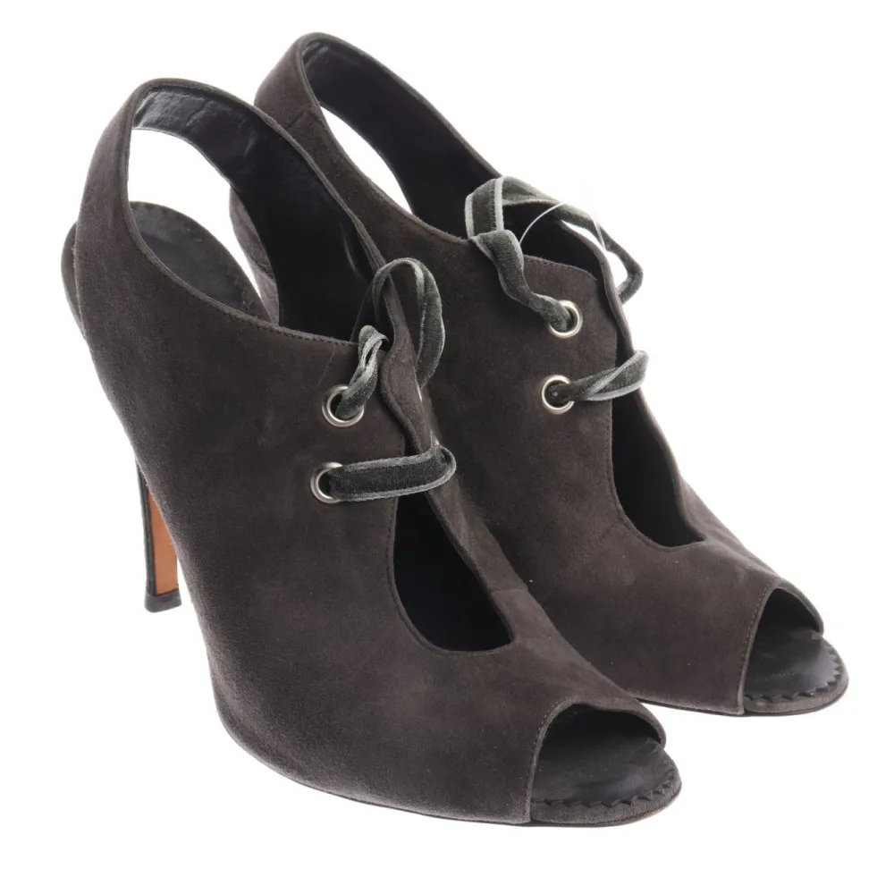 Sandaletten>Manolo Blahnik Sandaletten Größe 40 grau