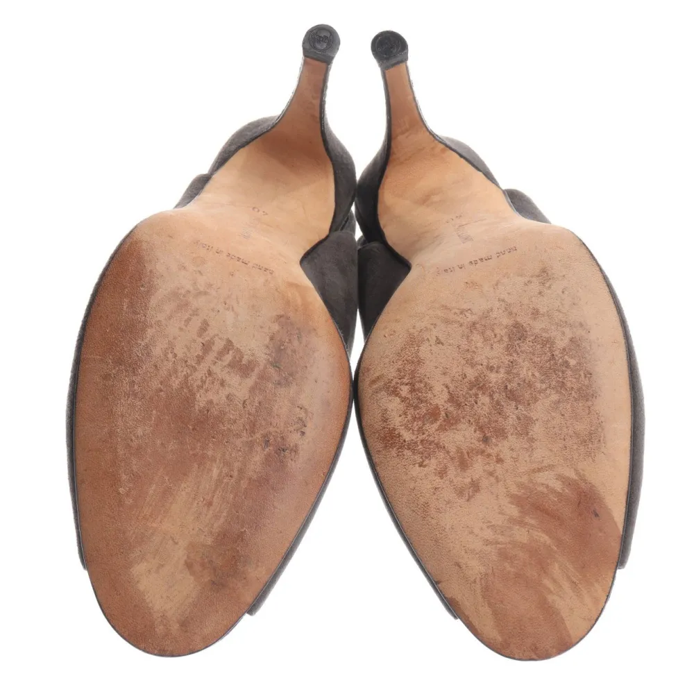 Sandaletten>Manolo Blahnik Sandaletten Größe 40 grau