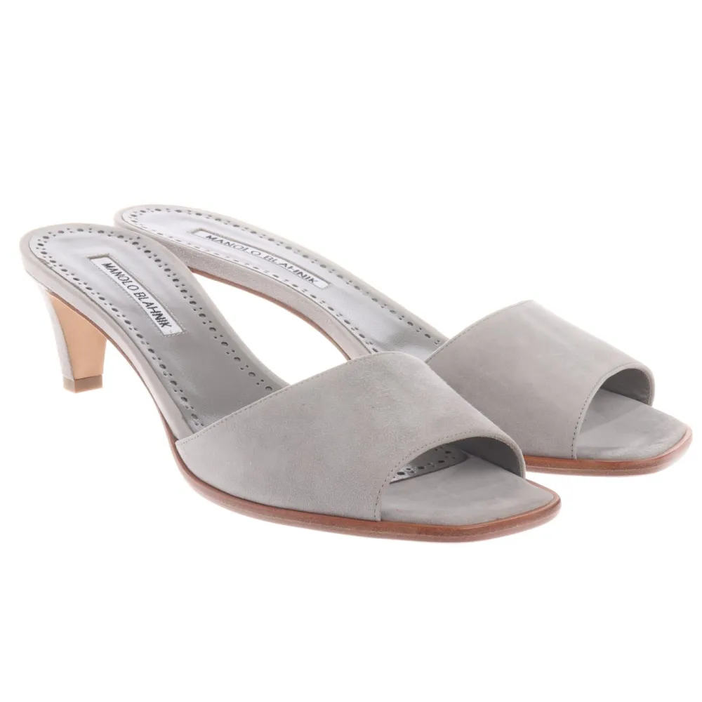 Sandaletten>Manolo Blahnik Sandaletten Größe 40 grau