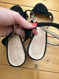 Sandaletten> Sandaletten Größe 39 schwarz