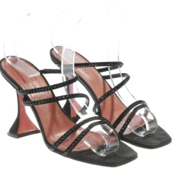 Sandaletten>Amina Muaddi Sandaletten Größe 39,5 schwarz