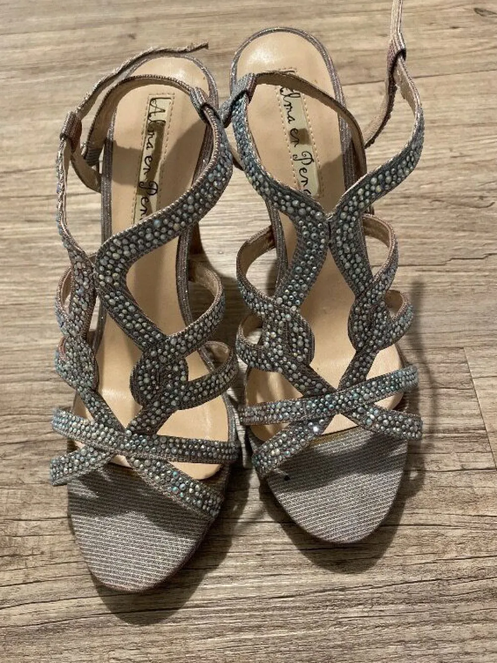 Sandaletten> Sandaletten Größe 40 silberfarben