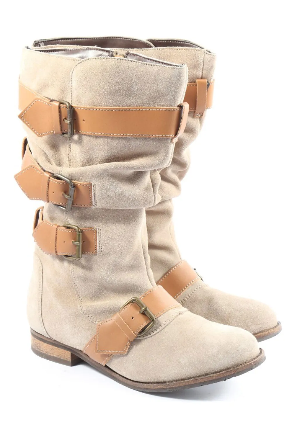 Stiefel>toes browns Schaftstiefel Größe 37 cremebraun