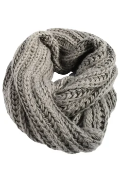 Schals>Pieces Schlauchschal hellgrau