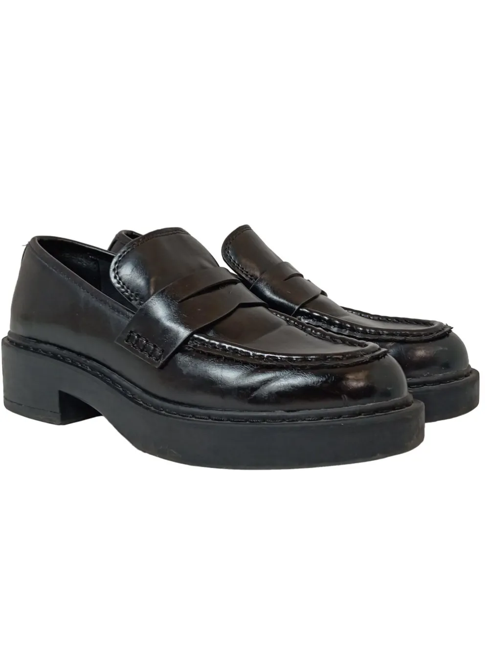 Halbschuhe>Stradivarius Schlüpfschuhe Größe 37 schwarz