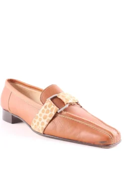 Halbschuhe>OWA Bernd Michael Ostwald Schlüpfschuhe Größe 37,5 cognac