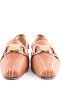 Halbschuhe>OWA Bernd Michael Ostwald Schlüpfschuhe Größe 37,5 cognac