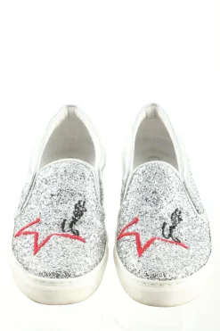 Halbschuhe>Guess Schlüpfschuhe Größe 36 silberfarbenweiß