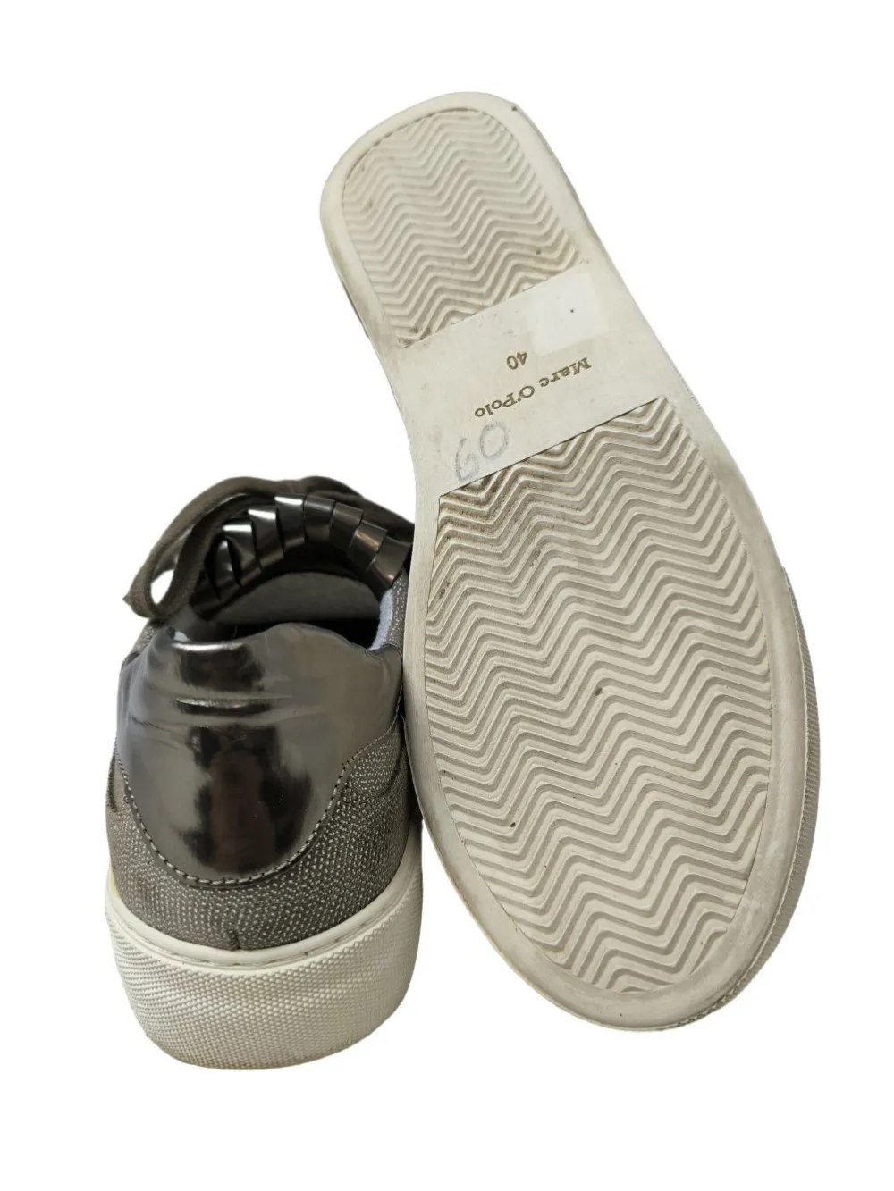 Sneaker>Marc Ou2019Polo Schlüpfsneaker Größe 40 hellgrausilberfarben