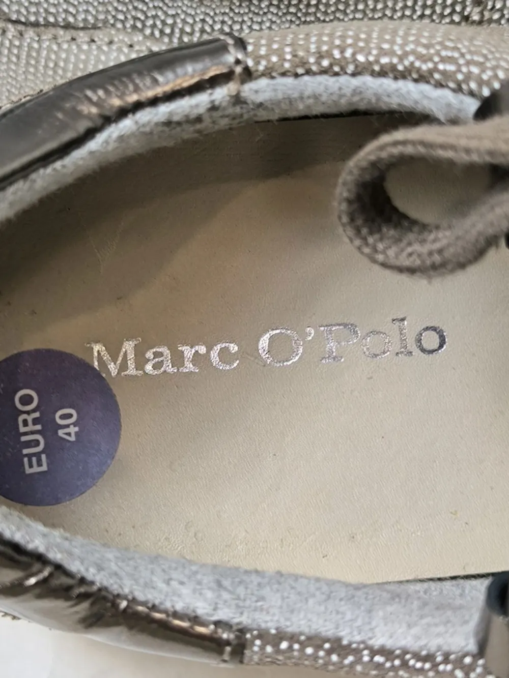 Sneaker>Marc Ou2019Polo Schlüpfsneaker Größe 40 hellgrausilberfarben