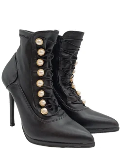 Stiefeletten>JF Schlüpf-Stiefeletten Größe 38,5 schwarz