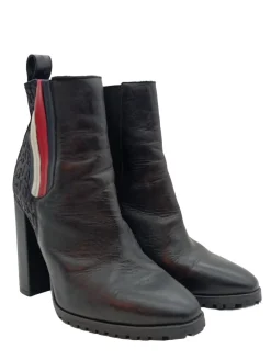 Stiefeletten>Tommy Hilfiger Schlüpf-Stiefeletten Größe 39 schwarzrot