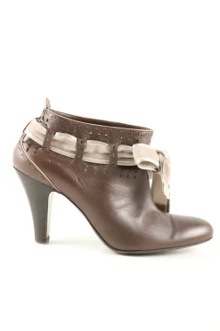 Stiefeletten>Nina ricci Schlüpf-Stiefeletten Größe 37,5 brauncreme