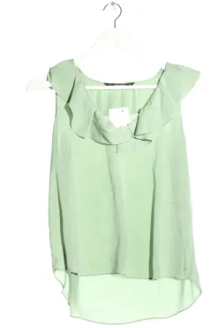 Blusen>Zara Basic Schlupf-Bluse Größe 38 grün