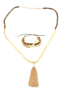 Schmucksets>Fossil Schmuckset cremebraun