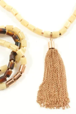 Schmucksets>Fossil Schmuckset cremebraun