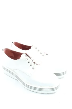 Halbschuhe>Pertini Schnürschuhe Größe 36 weiß