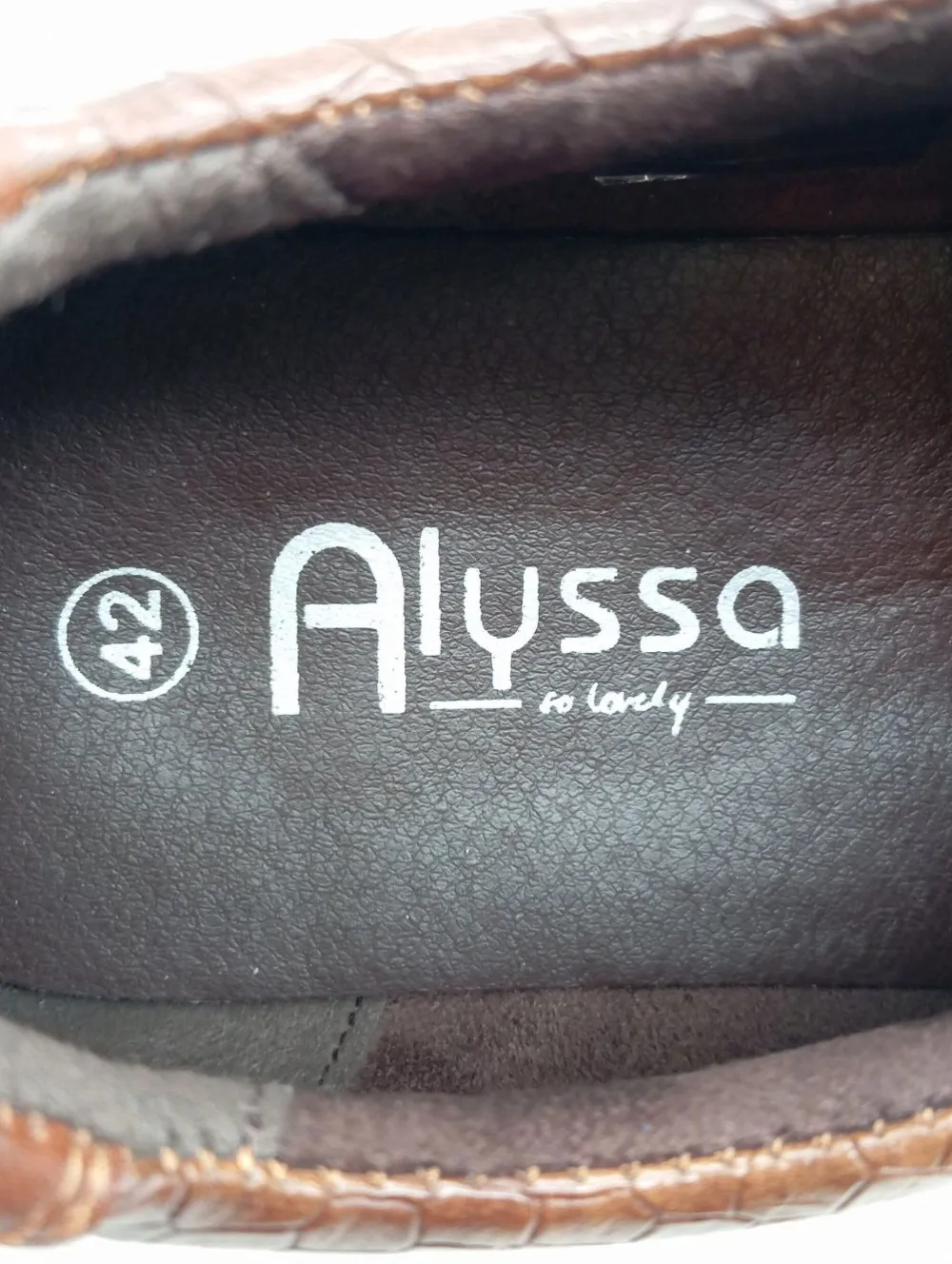 Halbschuhe>Alyssa Schnürschuhe Größe 42 braun