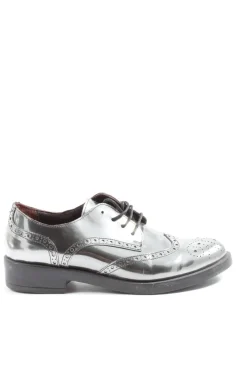 Halbschuhe>Irony Schnürschuhe Größe 37 silberfarben