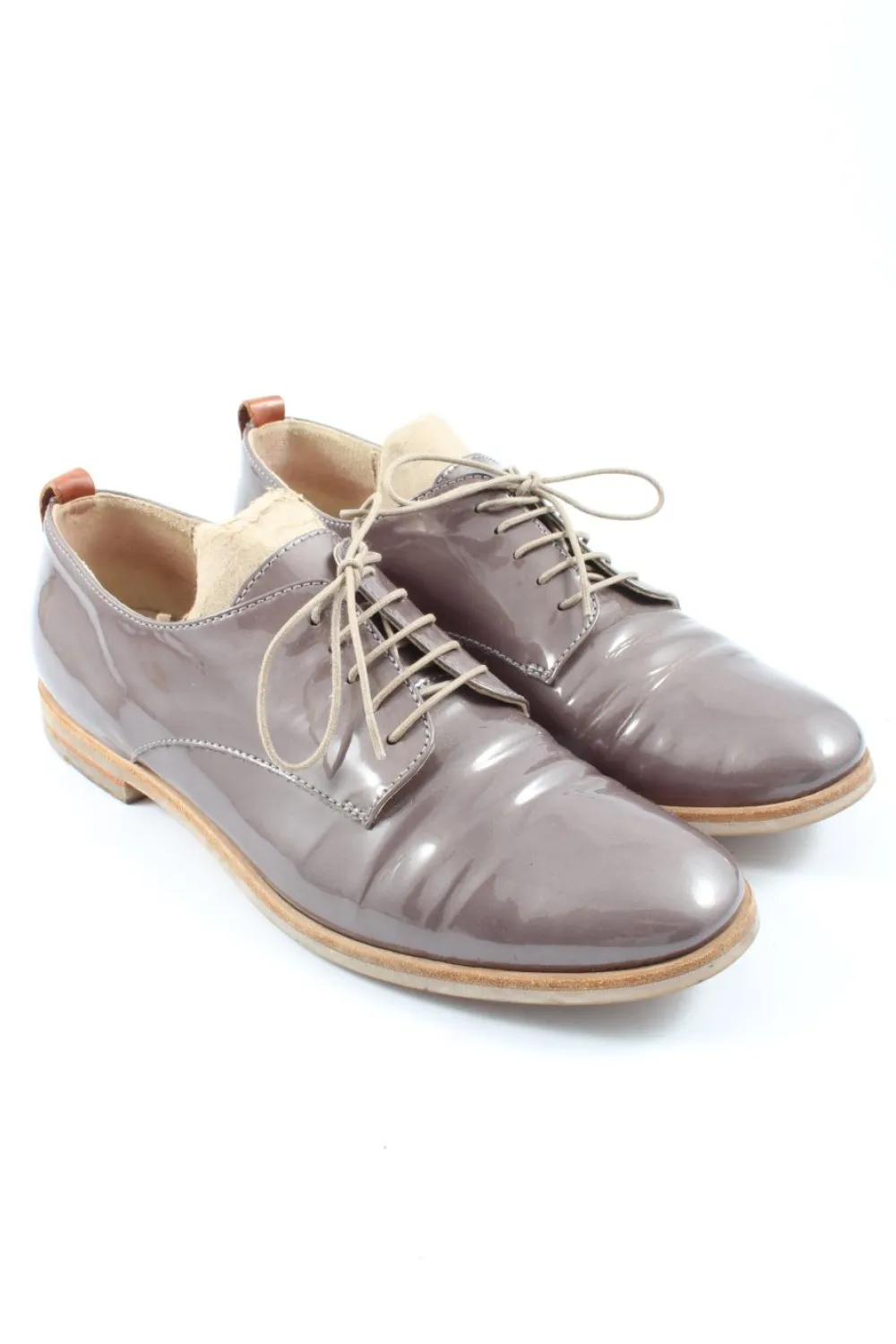 Halbschuhe>AGL Schnürschuhe Größe 38 hellgrau