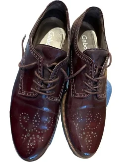 Halbschuhe>Gabor Schnürschuhe Größe 43 rot