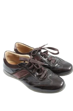 Halbschuhe>Navy Boot Schnürschuhe Größe 37 braun